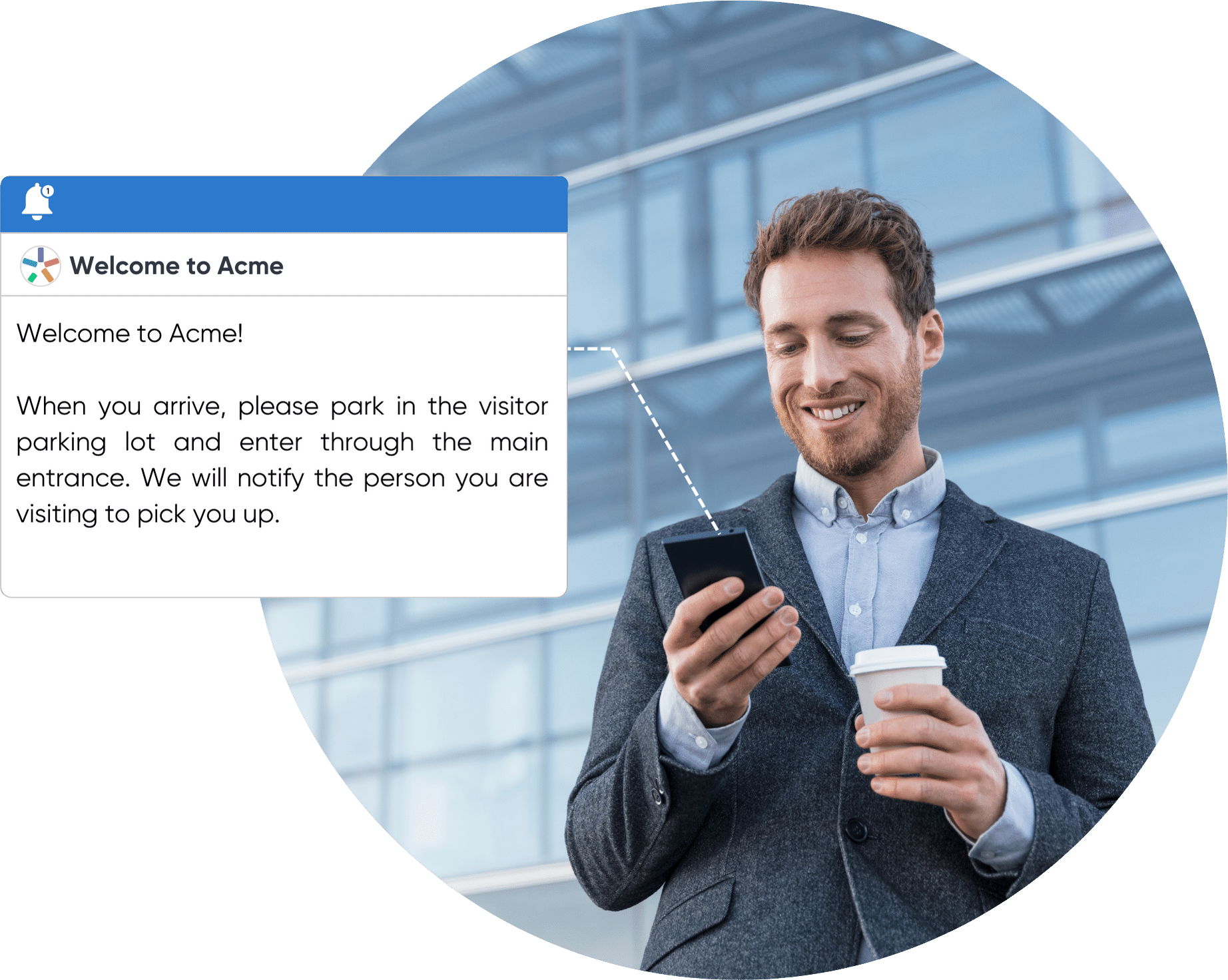 Visitor Management System Personalized Notifications Header Image